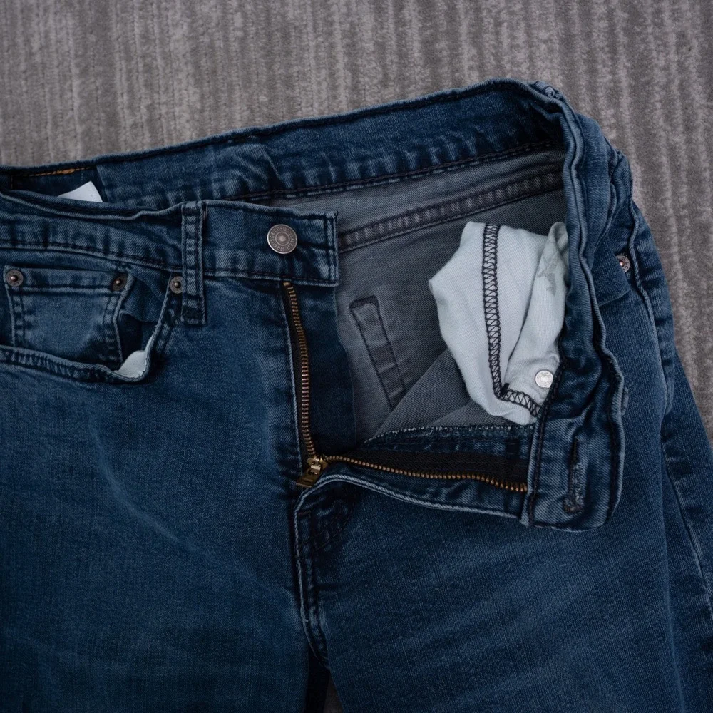 Levis 514 Straight Fit Jeans Mens 31x32 Fit 29x31 Blu Stretch Denim Pants